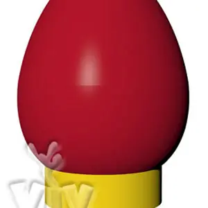 Balloon `hard boiled egg` with wide base 5 m commercial promotional inflatable balloon