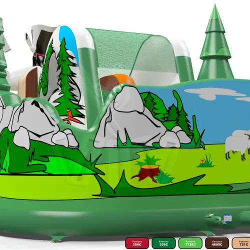 Birgand's Adrenaline commercial inflatable obstacle course